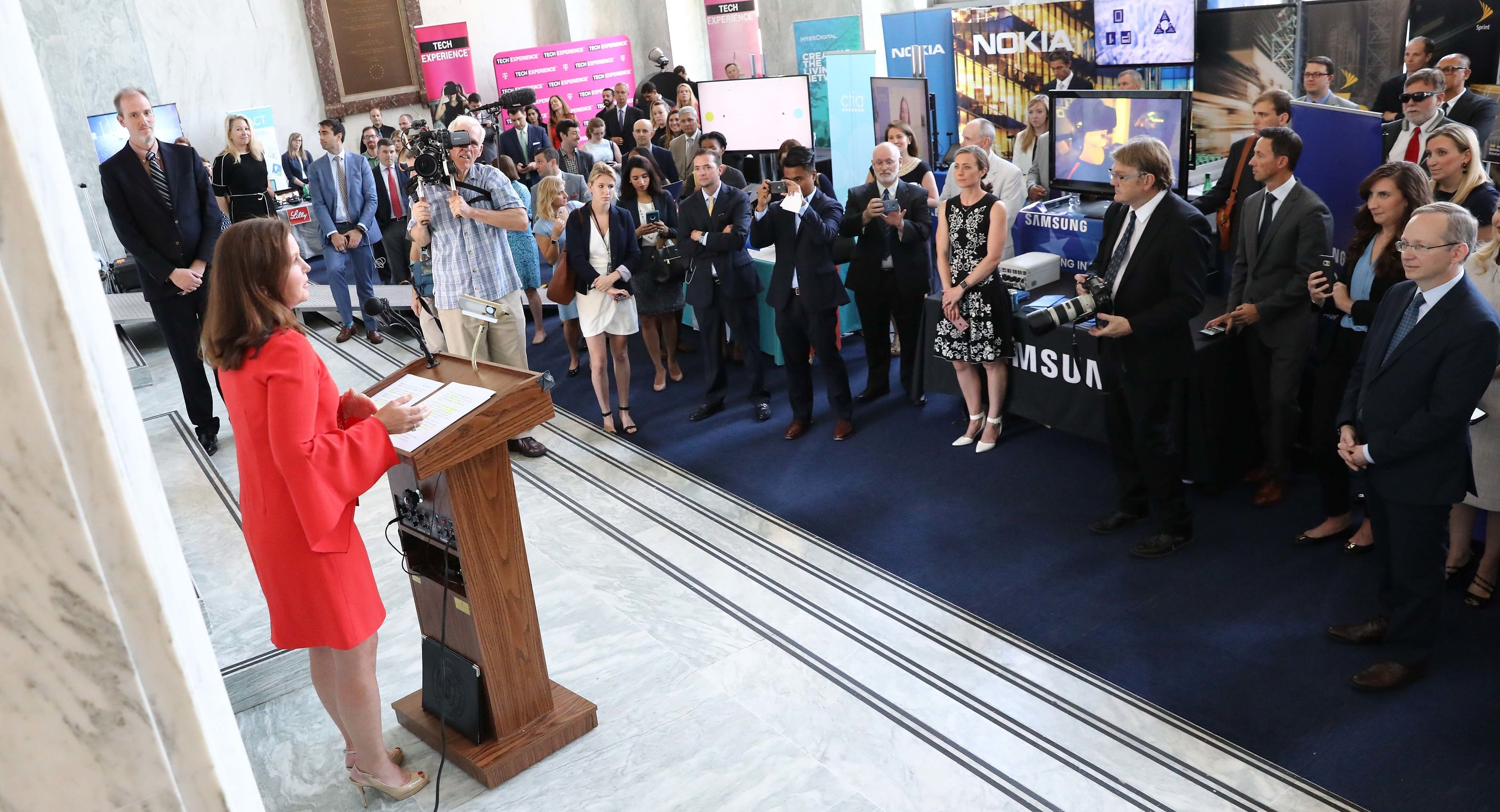 CTIA President & CEO Meredith Attwell Baker with opening remarks at the 5G Technology Showcase